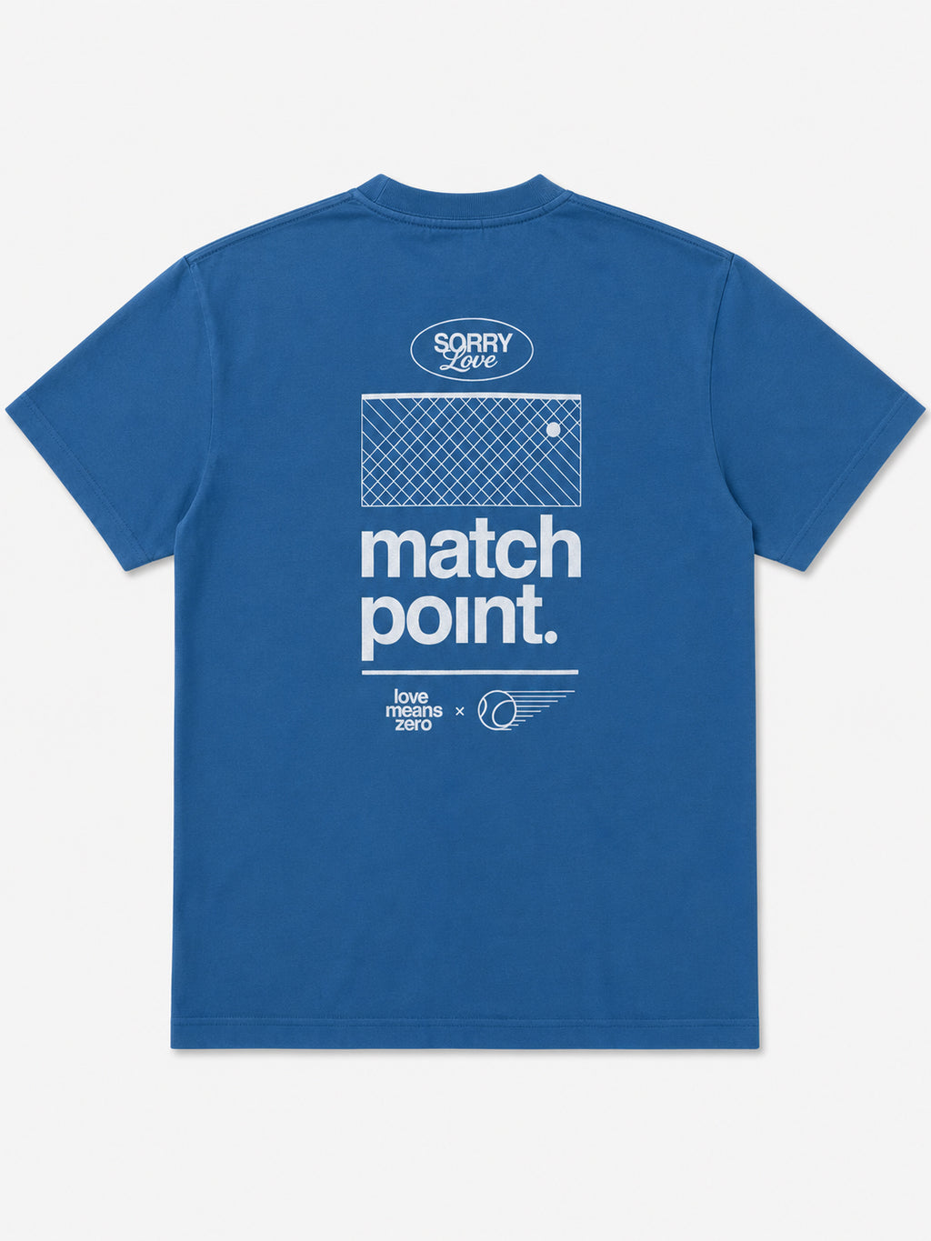 SORRY Tennis Club Oversize T-Shirt - Dark Blue