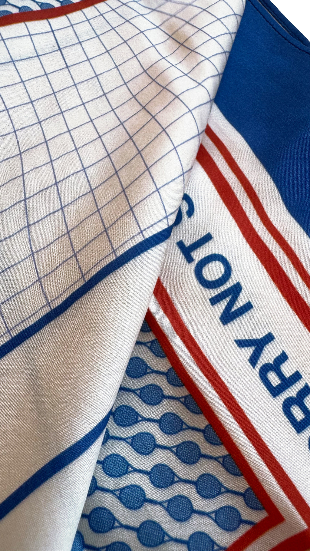 SORRY Tennis Club Scarf detail