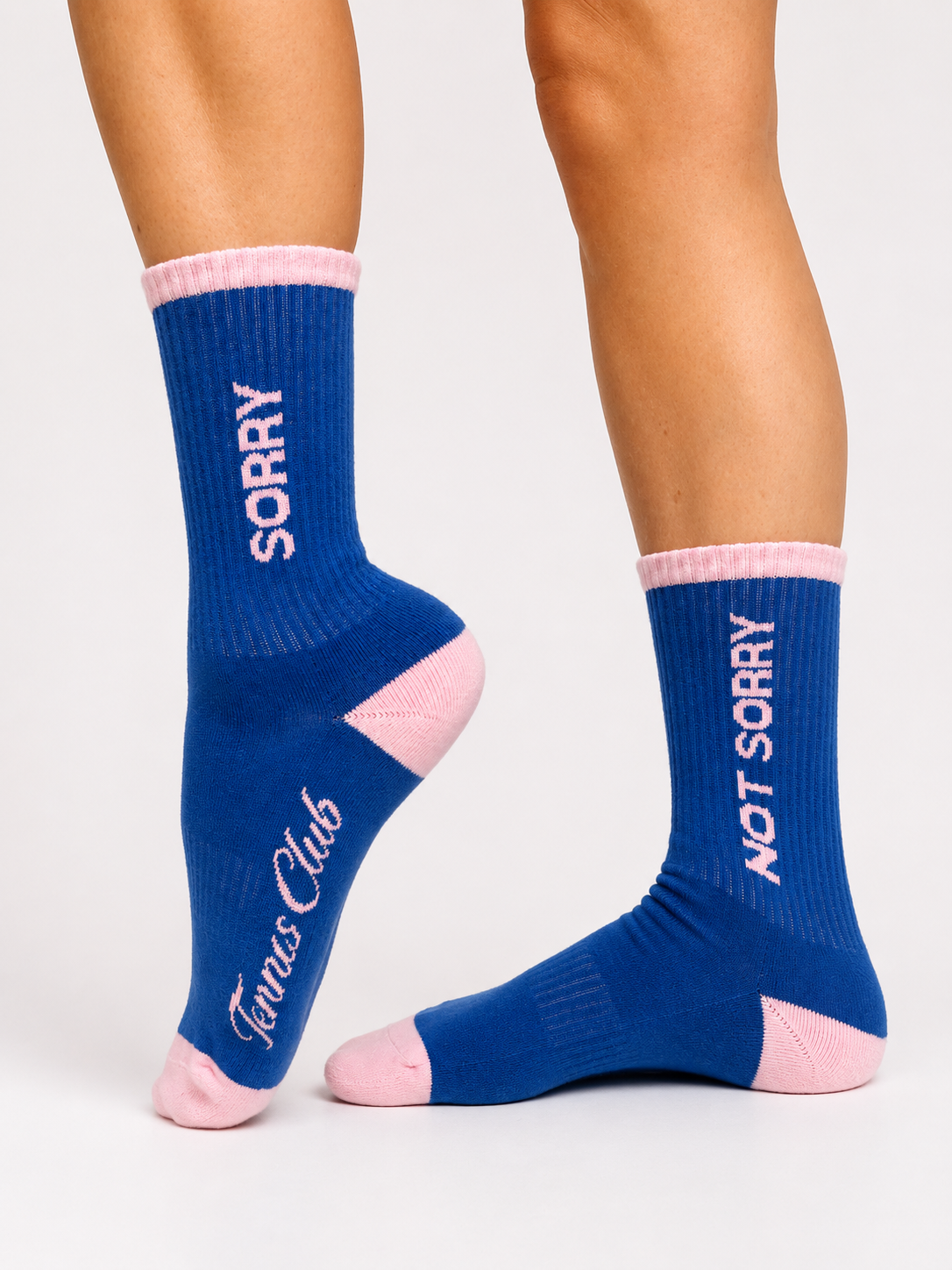 SORRY Tennis Club Socks - blue pair