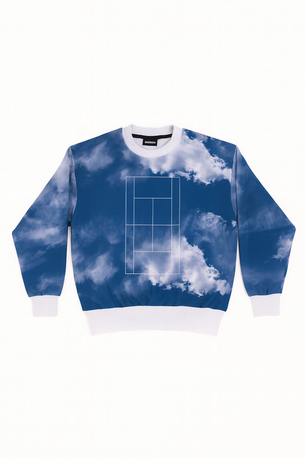 SORRY Tennis Club Sweatshirt - Clouds Dark
