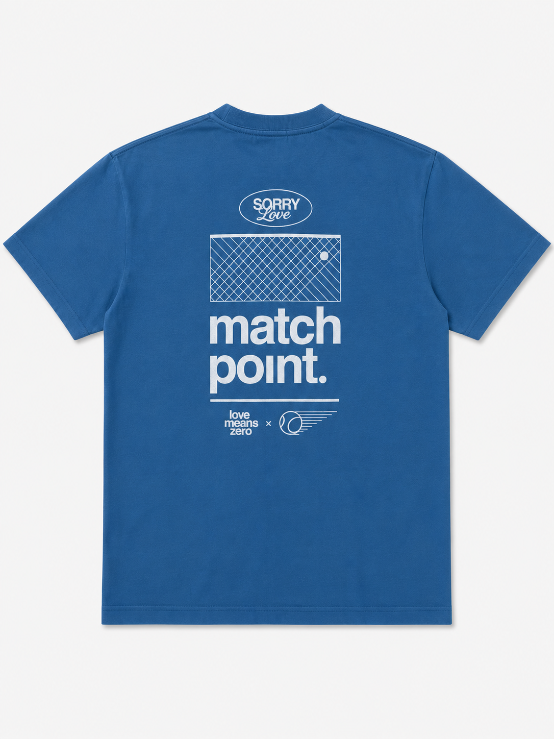 SORRY Tennis Club Oversize T-Shirt - Blue